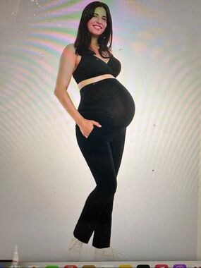 Maternity Black Stretch-Fit Pants
